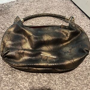 Elaine Turner -Black and Gold Women's Bag